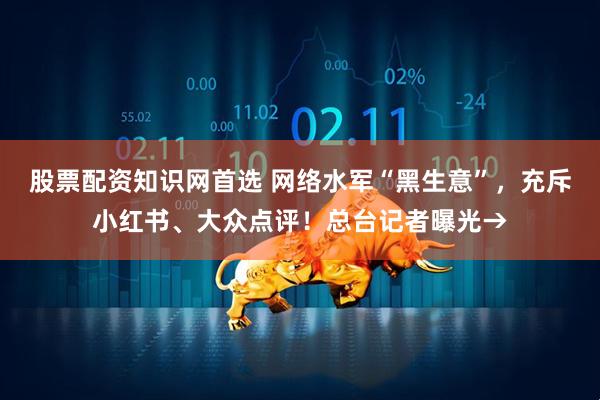 股票配资知识网首选 网络水军“黑生意”，充斥小红书、大众点评！总台记者曝光→